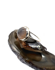 Grey Agate Ring