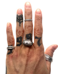 White Buffalo Turquoise Ring