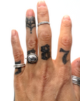 White Buffalo Turquoise Ring