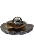 White Buffalo Turquoise Ring