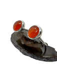 Faceted Carnelian Ring