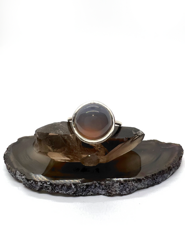 Grey Agate Ring
