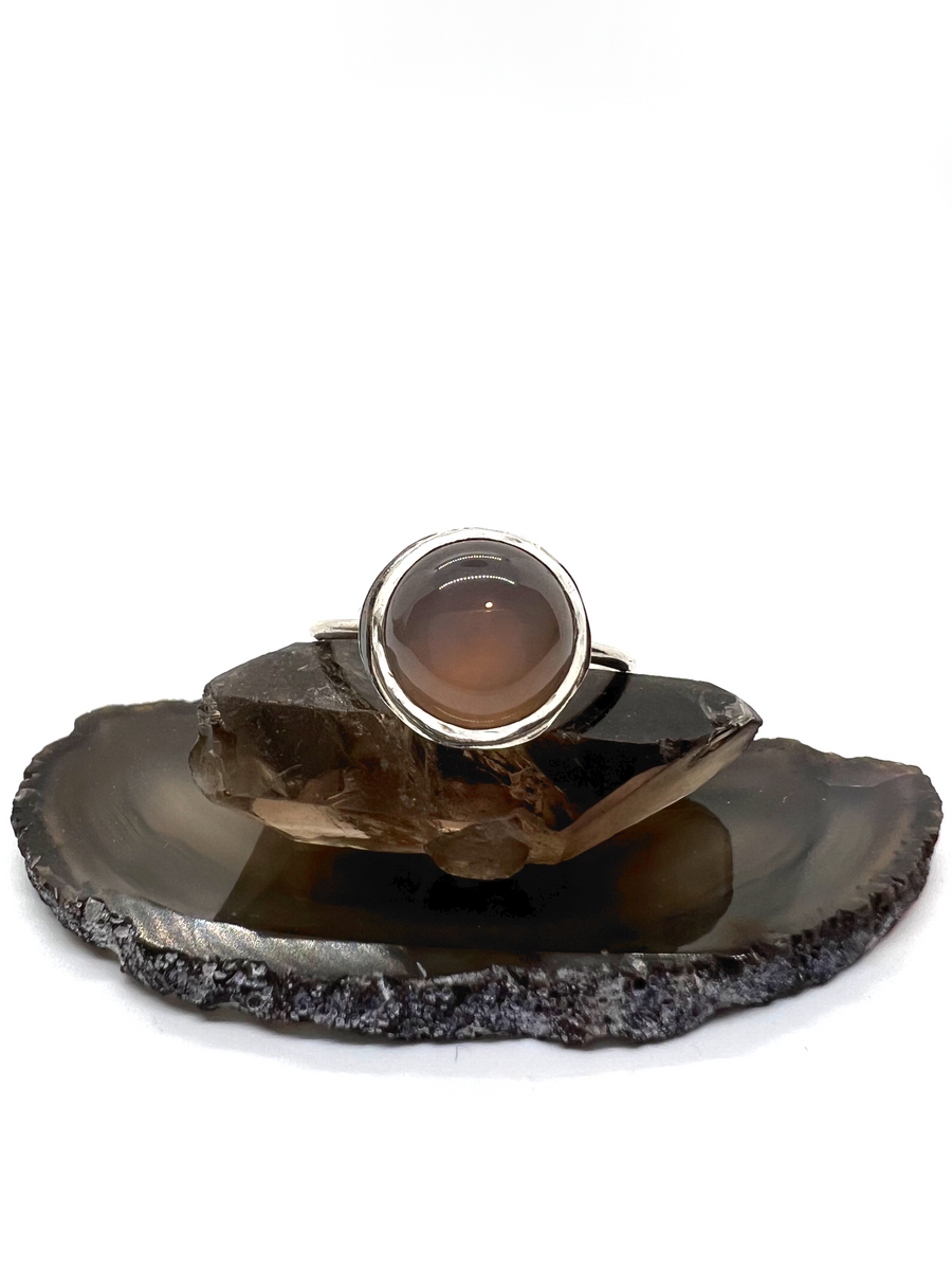 Grey Agate Ring